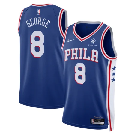 Regata NBA Icon Swingman Philadelphia 76ers Azul George #8