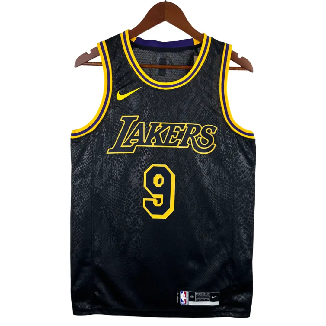 regata-nba-mamba-swingman-los-angeles-lakers-preta-22-23-james-jr-9- Regata NBA Mamba Swingman Los Angeles Lakers Preta 22-23 James Jr. #9