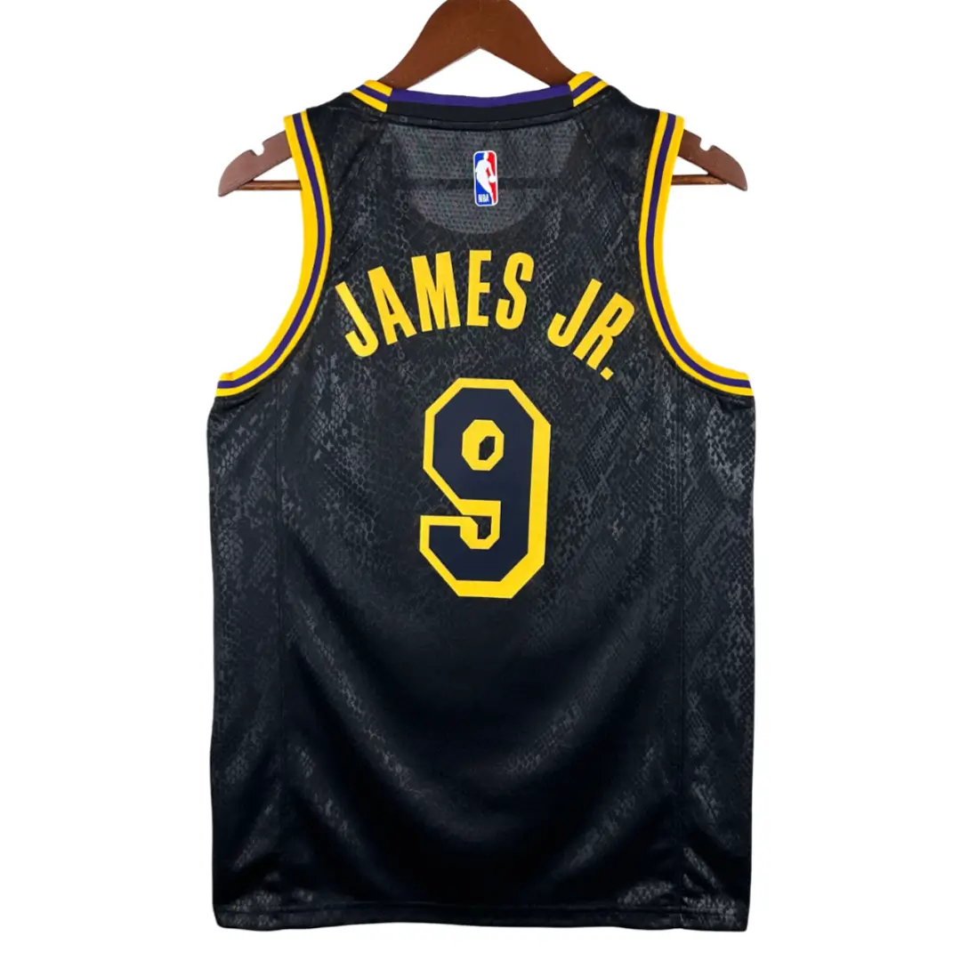 regata-nba-mamba-swingman-los-angeles-lakers-preta-22-23-james-jr-9 Regata NBA Mamba Swingman Los Angeles Lakers Preta 22-23 James Jr. #9