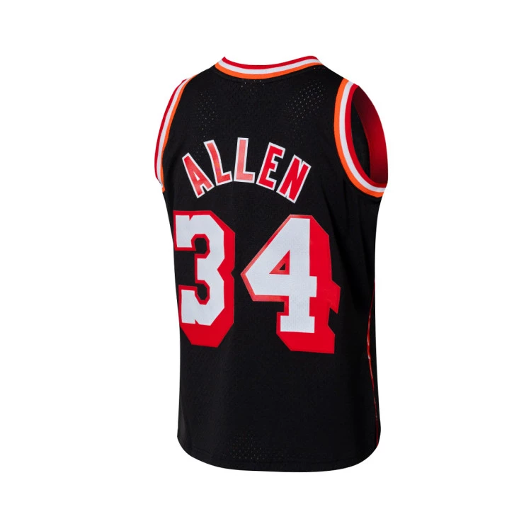 regata-nba-mitchell-ness-miami-heat-preta-2013-14-lebron-allen-34- Regata NBA Mitchell & Ness Miami Heat Preta 2013-14 Allen #34