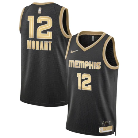 Regata NBA Swingman Select Series Milwaukee Bucks Preta Morant #12