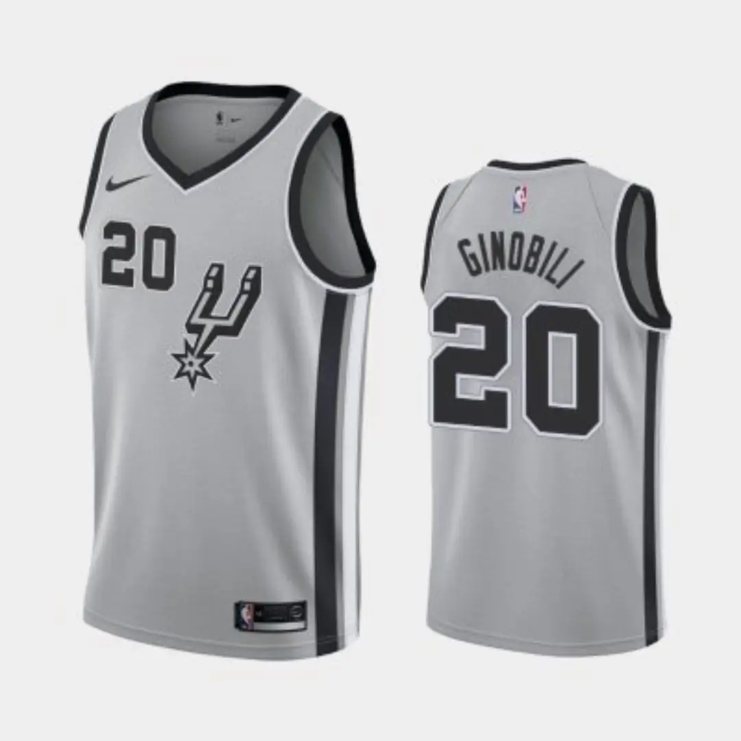regata-nba-swingman-statement-san-antonio-spurs-cinza-18-19-ginobili-20 Regata NBA Swingman Statement San Antonio Spurs Cinza 18-19 Ginobili #20