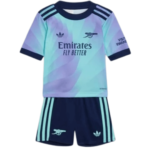 Kit Infantil Arsenal Roxo Third III 2024/25 Unissex