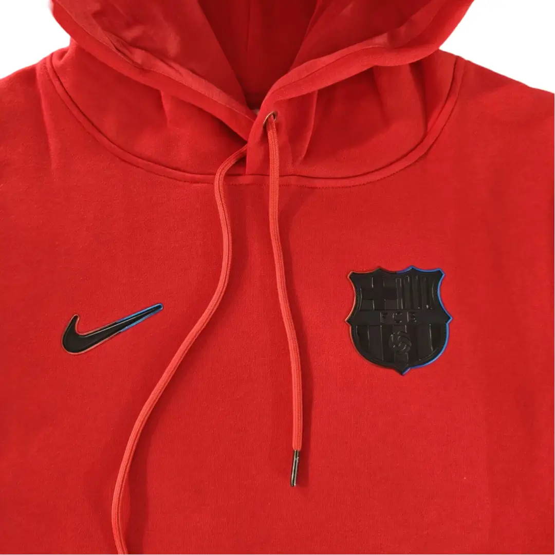 85089f2f Moletom Barcelona Com Capuz vermelho