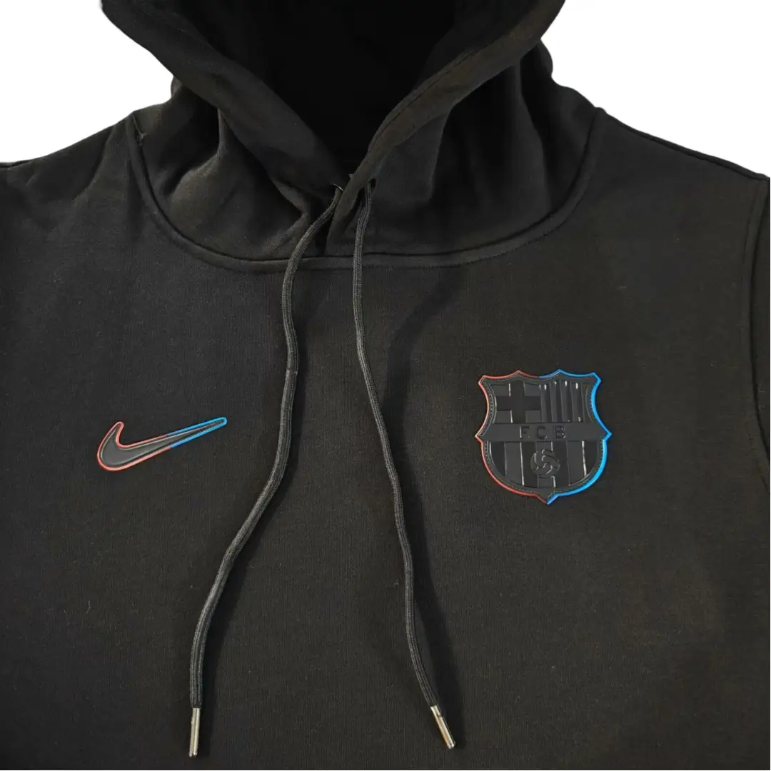 9e77f7cb Moletom Barcelona Com Capuz Preto