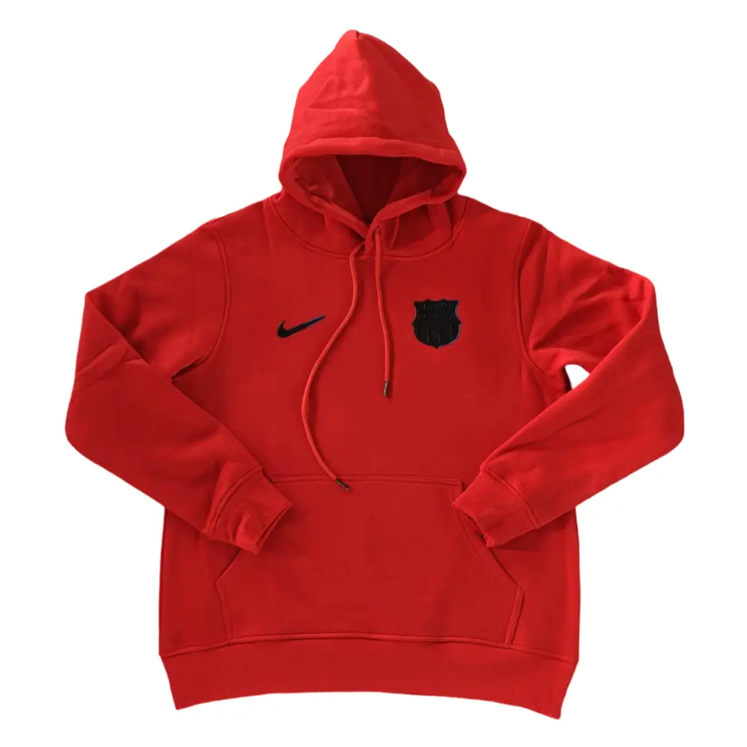 blusa-moletom-barcelona-vermelho-com-capuz Moletom Barcelona Com Capuz vermelho