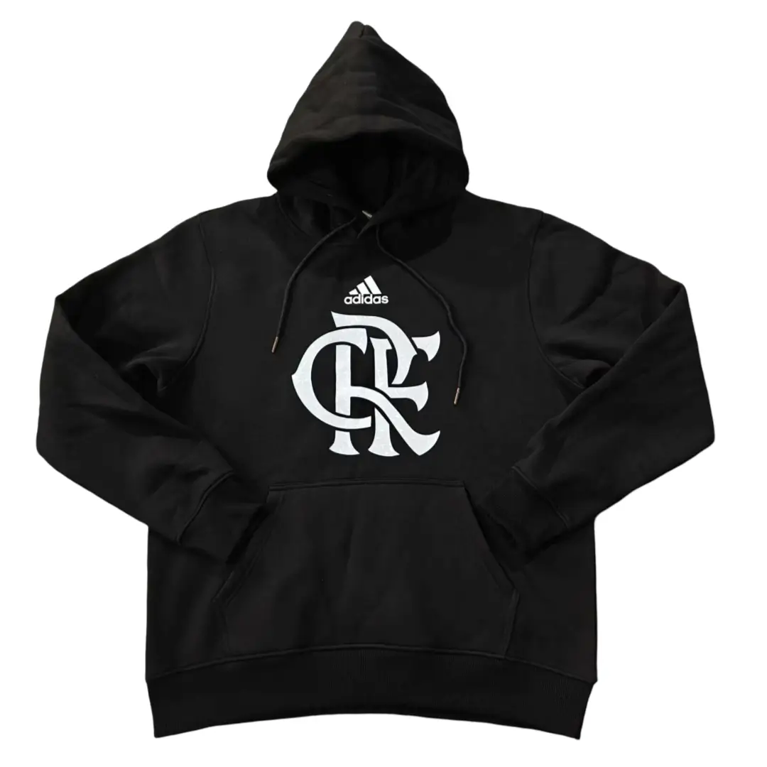 blusa-moletom-flamengo-preto-com-capuz Moletom Flamengo Com Capuz Preto