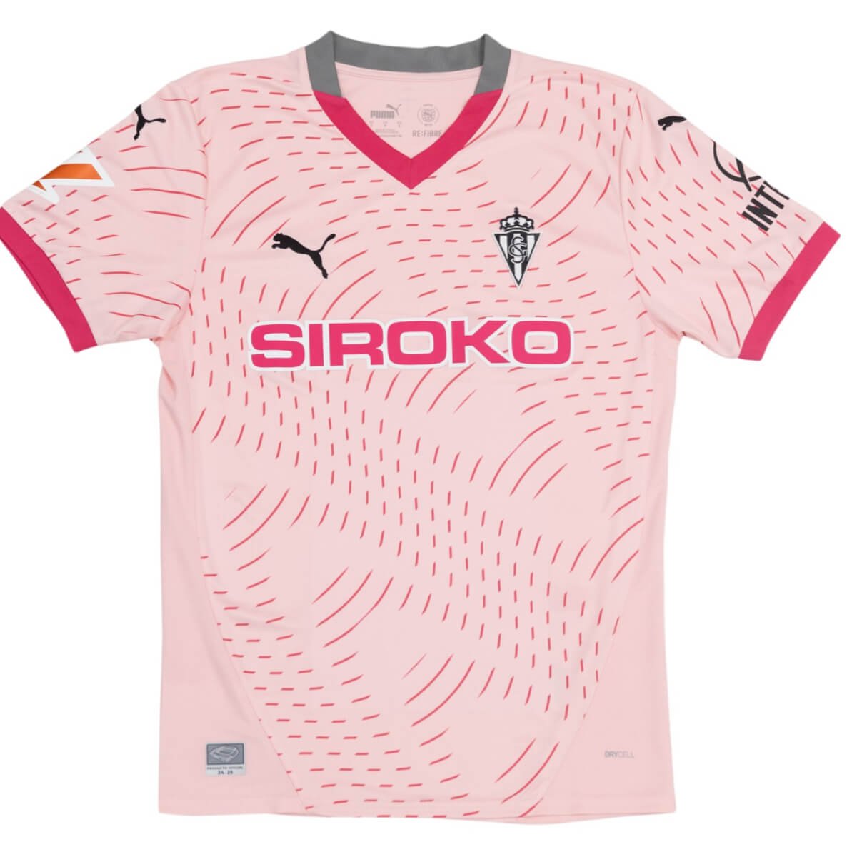 camisa-Sporting-de-Gijon-rosa-third-2024-25-masculina Camisa Sporting de Gijón Third Rosa 2024/25 Masculina