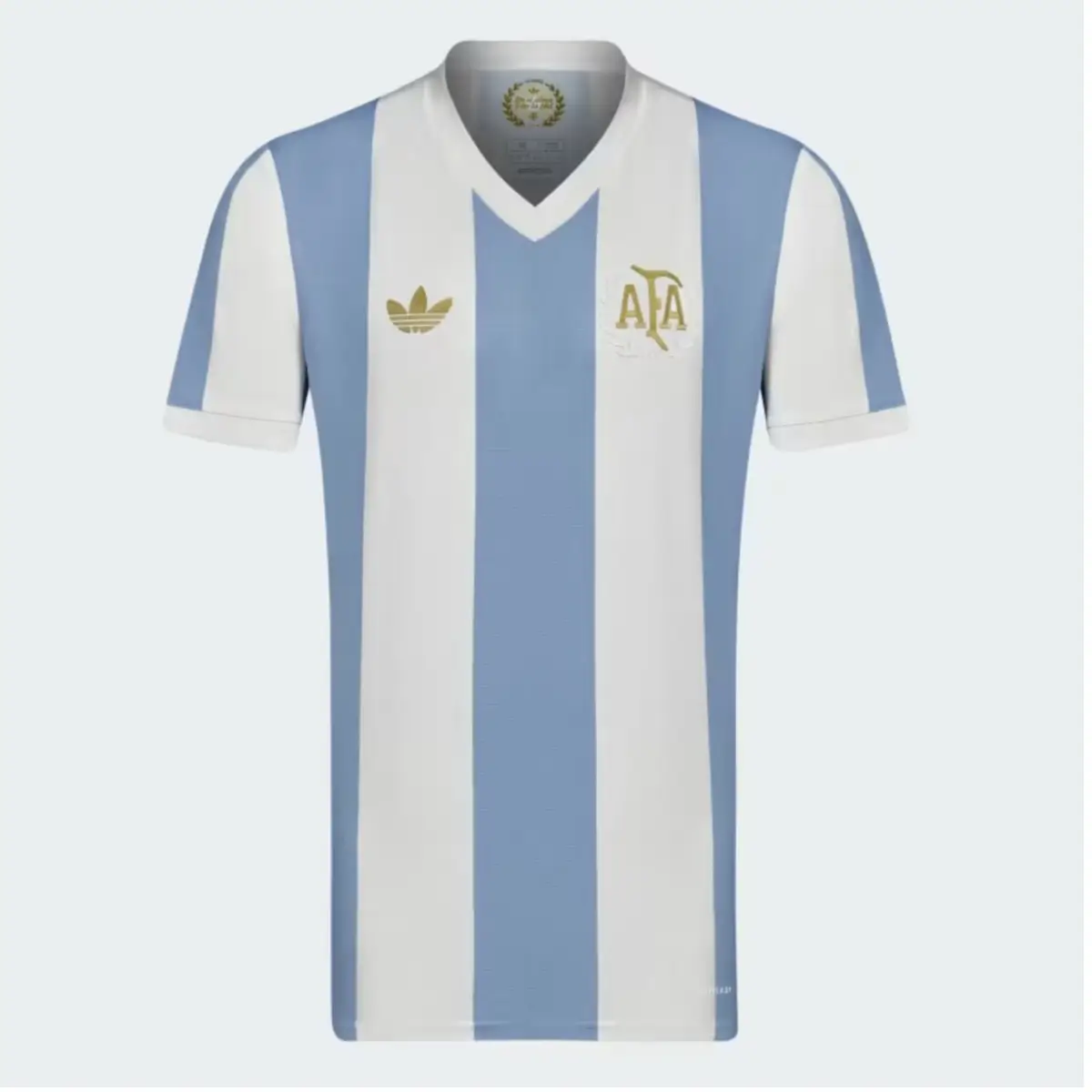 camisa-argentina-50-anos-afa-adidas-branca-azul-2024-25-masculina Camisa Argentina 50 Anos AFA Adidas Branca/Azul 2024/25 Masculina