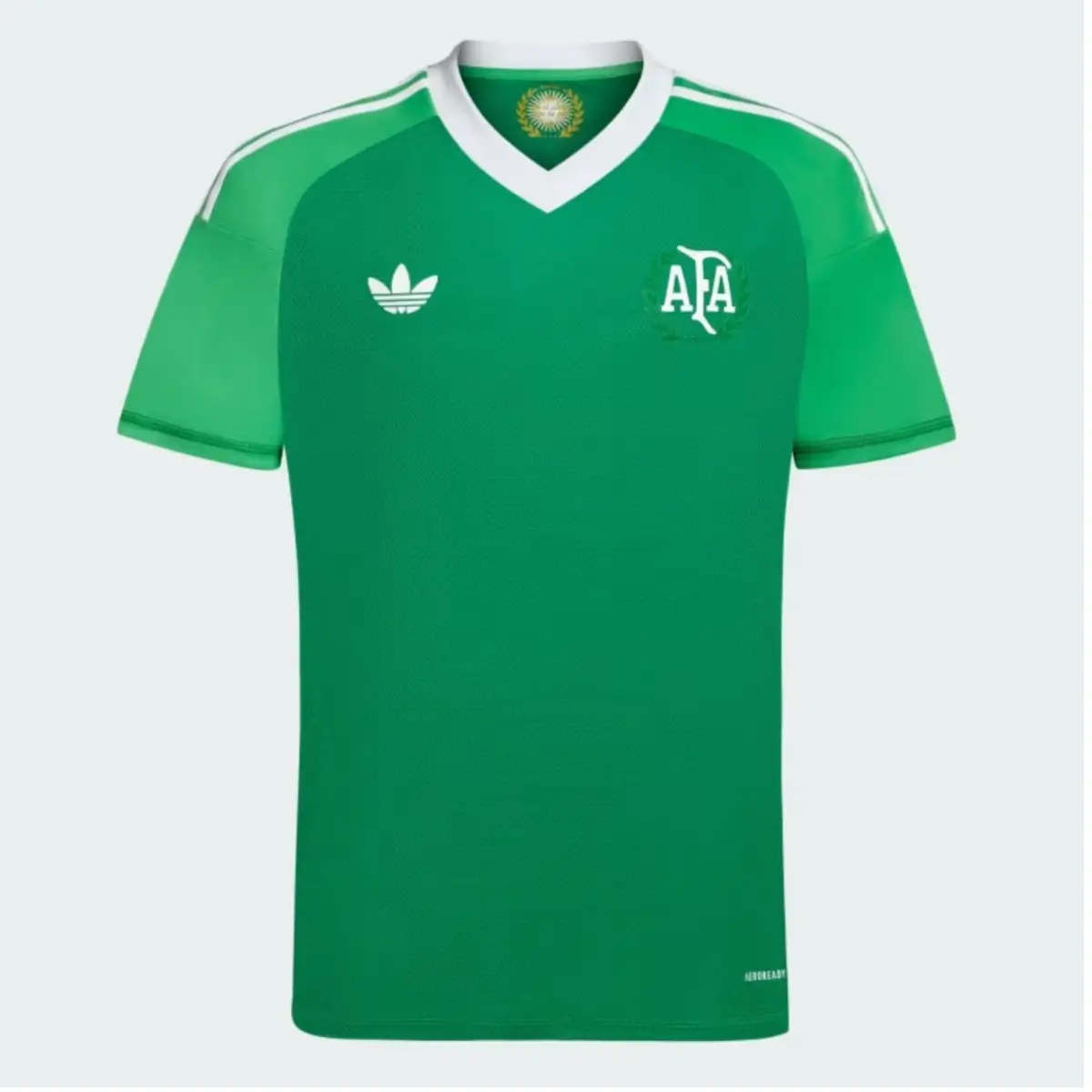 camisa-argentina-50-anos-afa-adidas-verde-goleiro-2024-25-masculina Camisa Argentina 50 Anos AFA Adidas Verde Goleiro 2024/25 Masculina