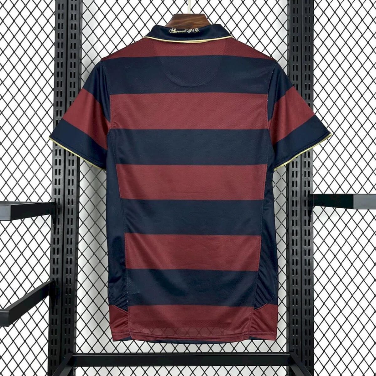 camisa-arsenal-third-2007-masculina- Camisa Arsenal Third Vinho 2007/08 Masculina