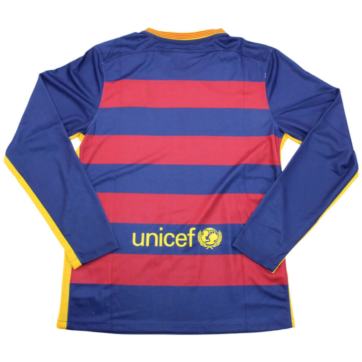 camisa-barcelona-home-2015-16-manga-longa-grena- Camisa Barcelona Home Grená 2015/16 Manga Longa