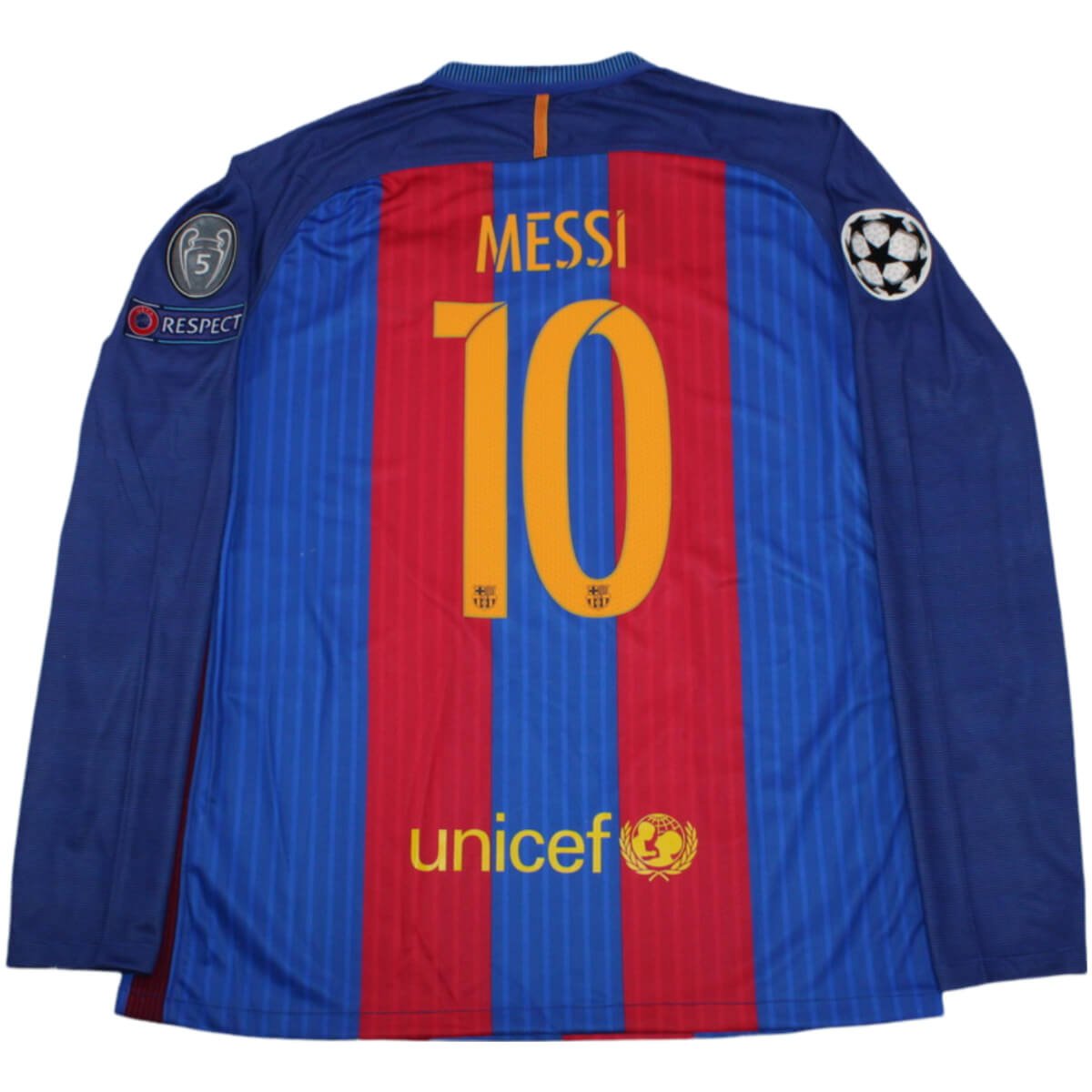 camisa-barcelona-home-2017-18-messi-10-manga-longa-grena- Camisa Barcelona MESSI #10 Home 2017/18 Manga Longa