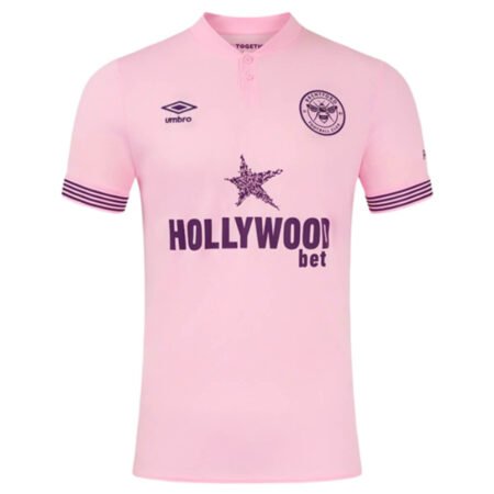 Camisa Brentford Rosa Away 2024/25 Masculina
