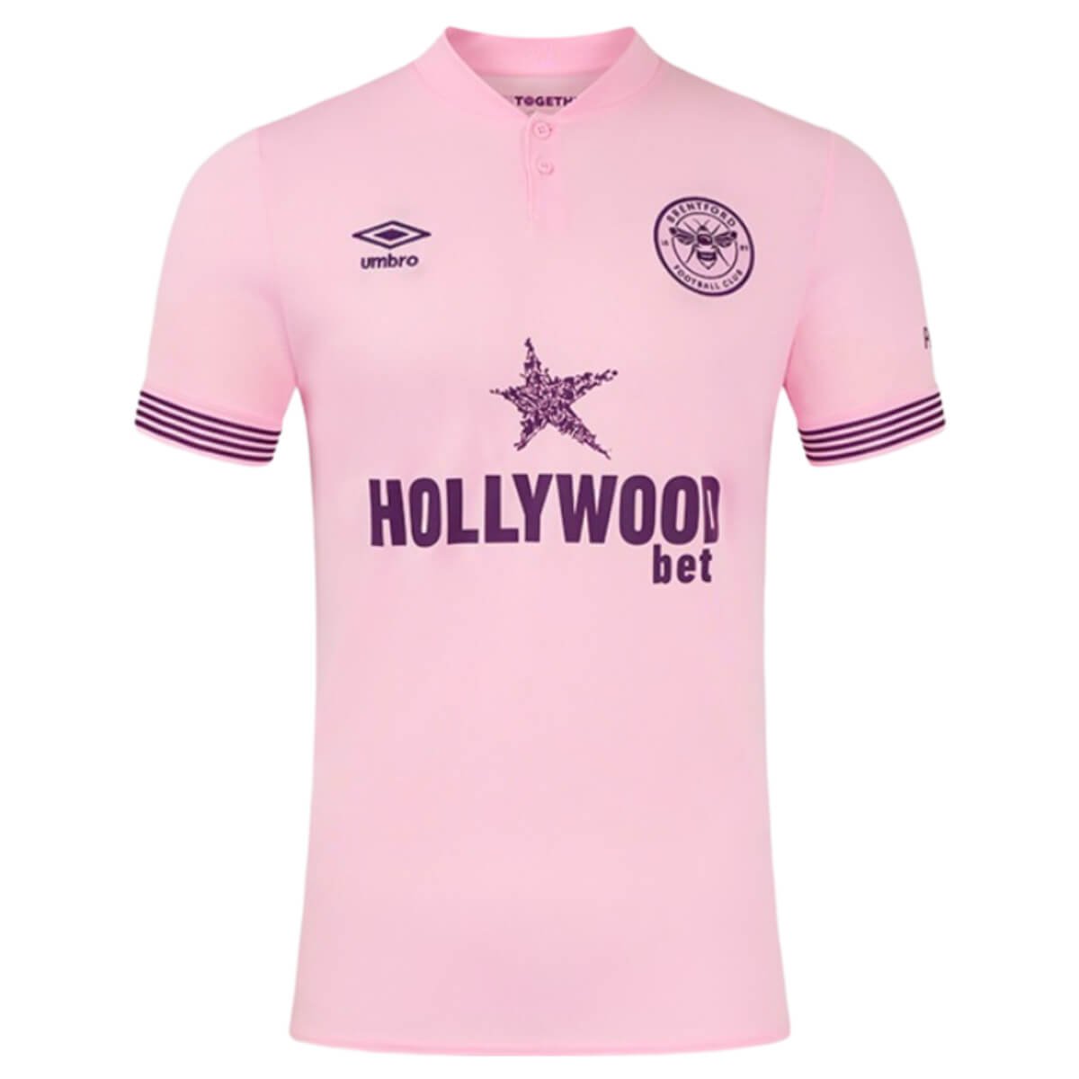 camisa-brentford-rosa-away-ii-2024-25-masculina Camisa Brentford Rosa Away 2024/25 Masculina