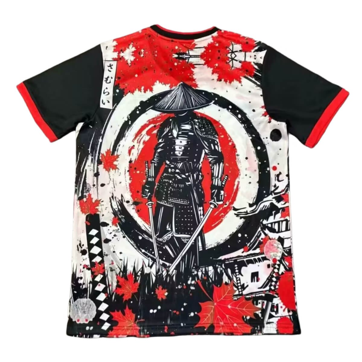 camisa-bushido-anime-japao-especial-masculina- Camisa Bushido Anime Japão Especial Preta/Vermelha Masculina