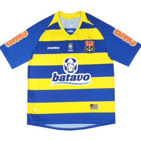 Camisa Flamengo 2010 Olimpikus Adriano #10 Batavo Amarela/Azul Masculina