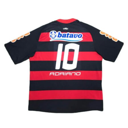 Camisa Flamengo 2010 Olimpikus Adriano #10 Batavo Vermelha Masculina