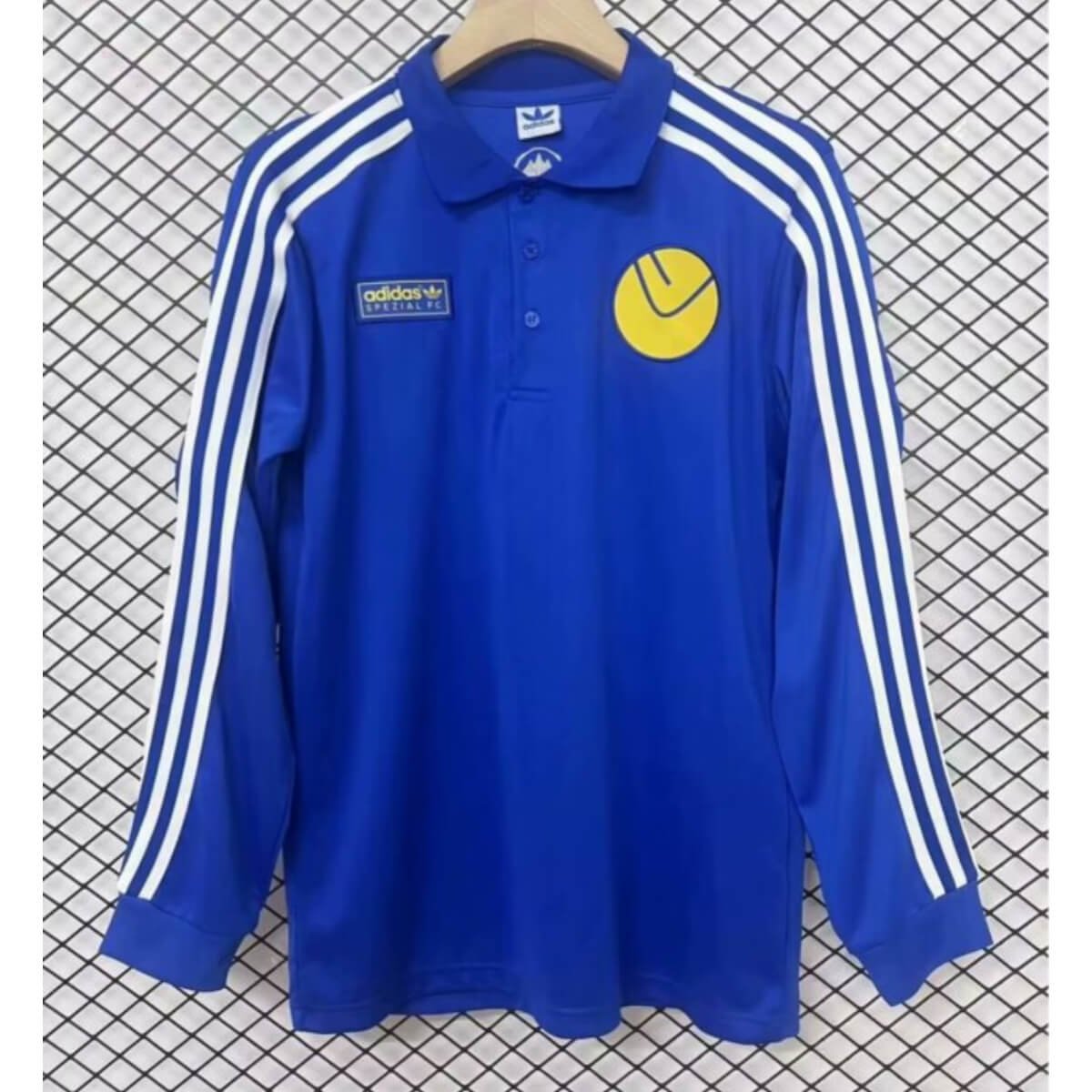 camisa-leeds-united-adidas-originals-azul-manga-longa-2024- Camisa Leeds United Azul Adidas Originals 2024/25 Manga Longa