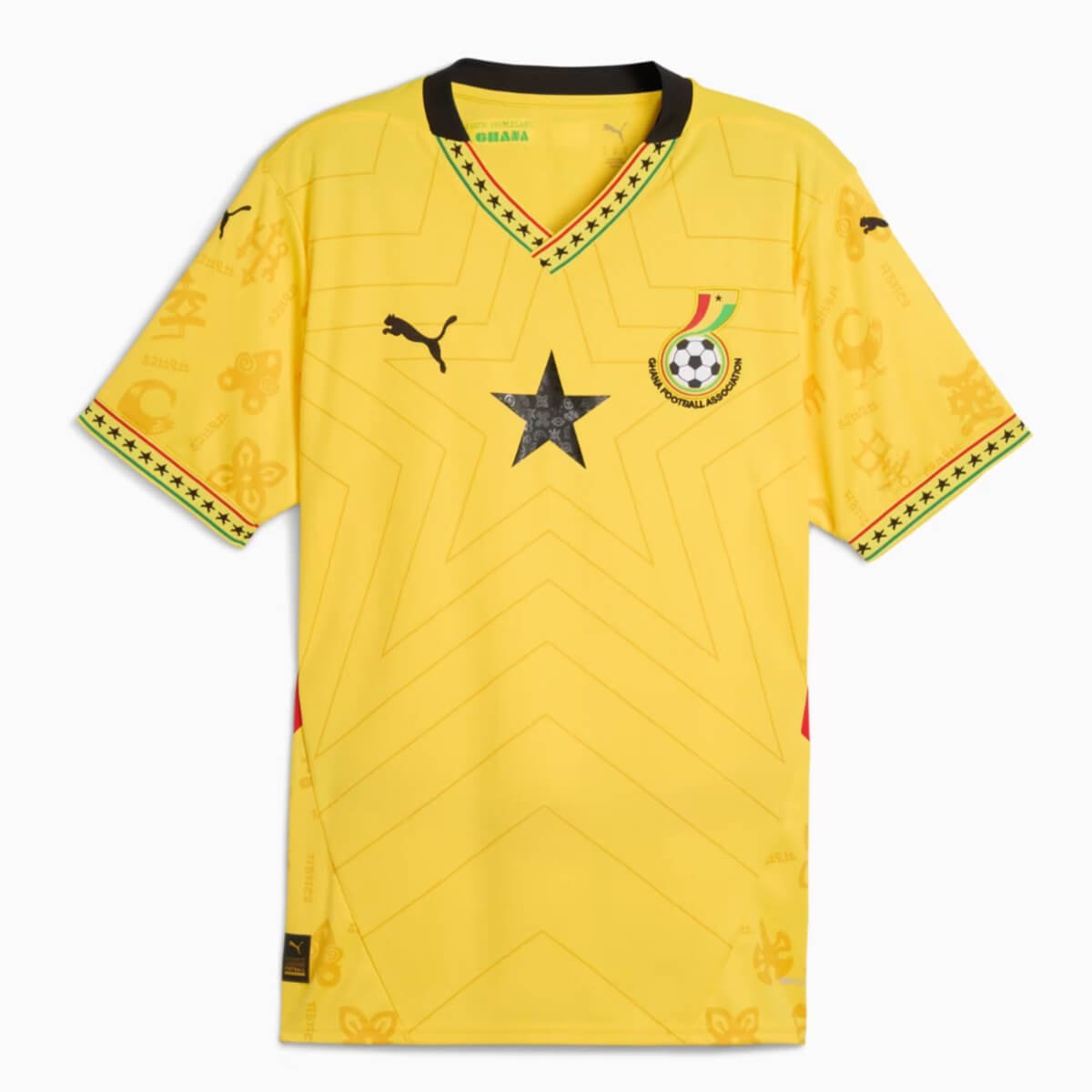 camisa-selecao-da-gana-amarela-away-2024-25-masculina Camisa Seleção de Gana Amarela Away 2024/25 Masculina