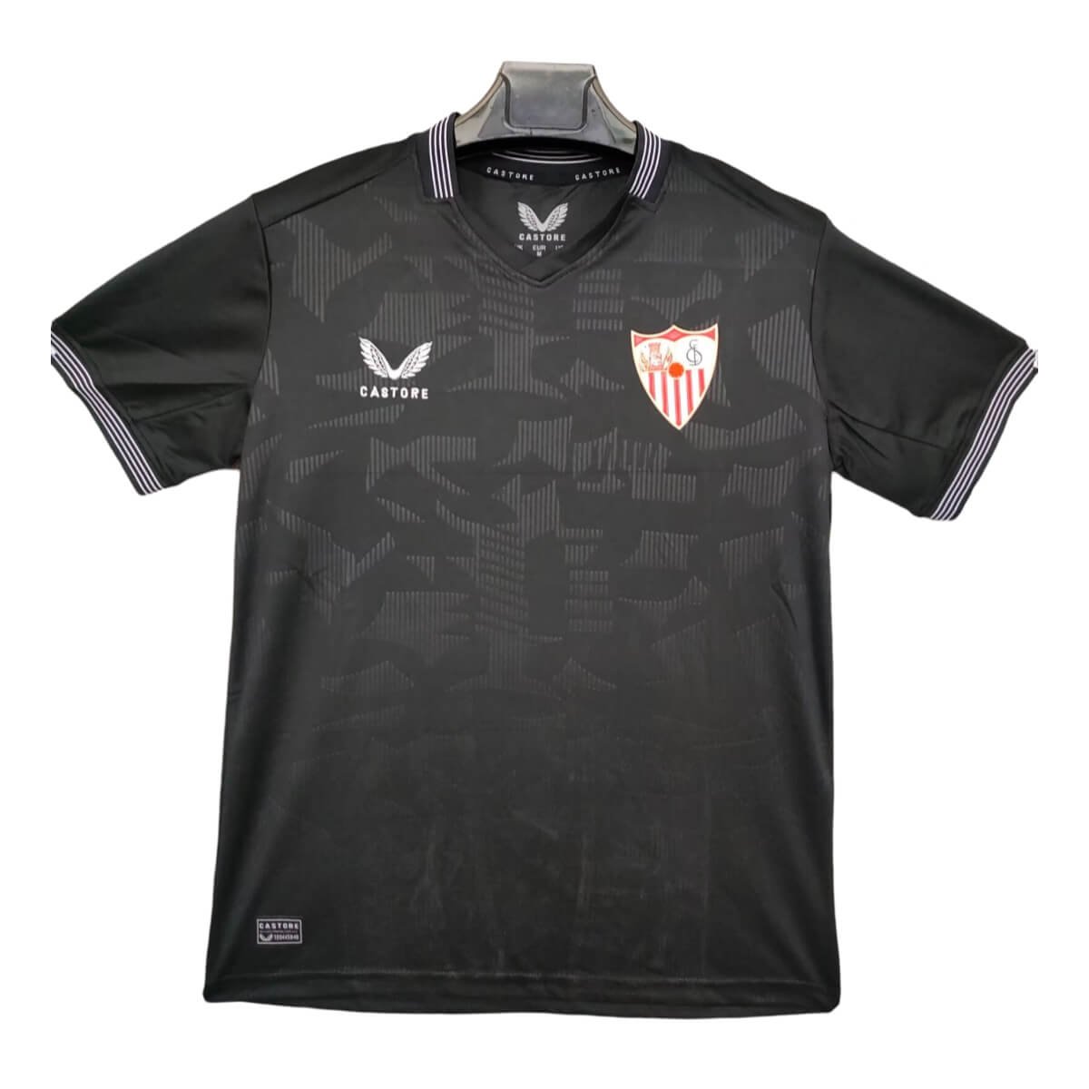camisa-sevilla-preta-goleiro-2024-25-masculina Camisa Sevilla Goleiro Preta 2024/25 Masculina