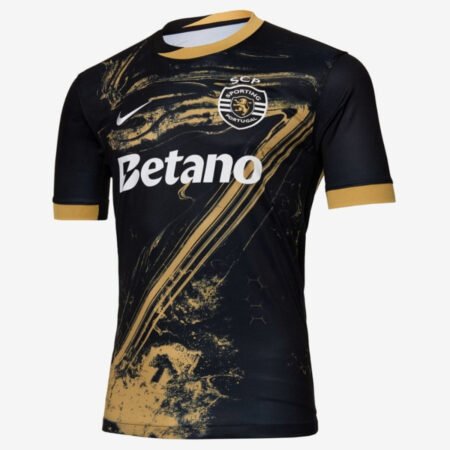 Camisa Sporting CP Homenagem Cr7 2024 Preta Third Masculina
