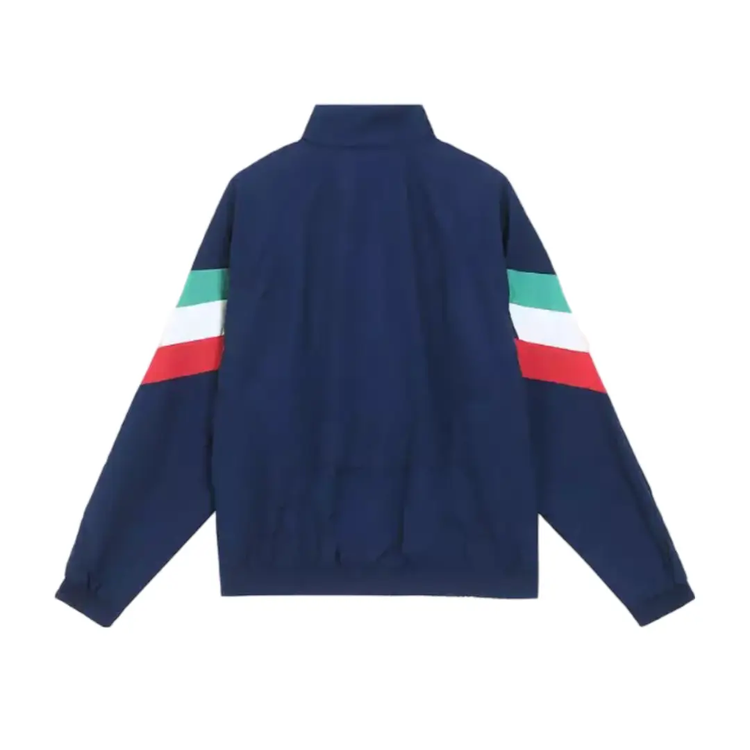 jaqueta-corta-vento-italia-azul-originals-adidias-2024-25- Corta Vento Itália Adidas Originals Azul 2024/25 Masculina