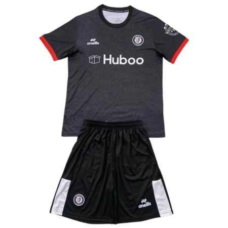 Kit Infantil Bristol City Preta Third 2024/25 Unissex
