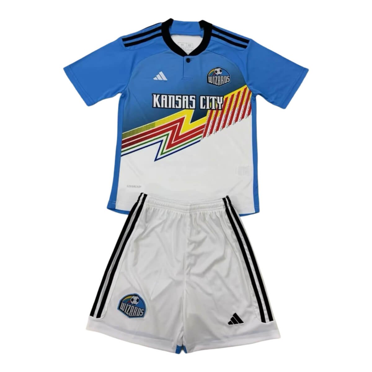 kit-infantil-kansas-city-terceira-branca-azul-iii-2024-25-unissex Kit Infantil Kansas City Terceira Branca/Azul III 2024/25 Unissex