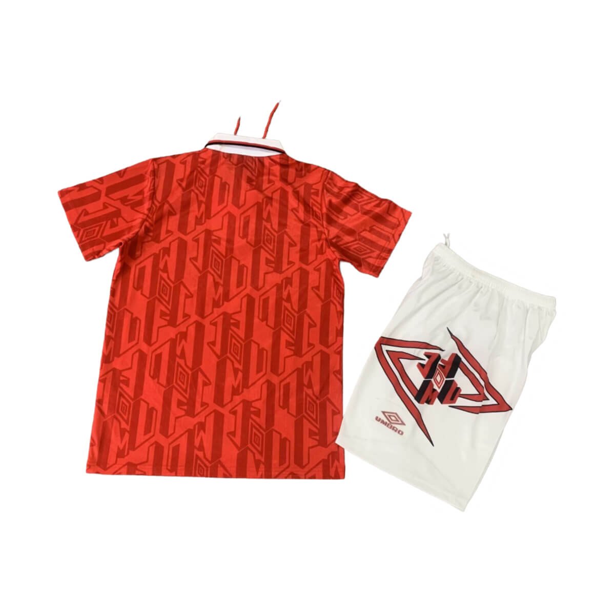 kit-infantil-manchester-united-1992-vermelho-unissex- Kit Infantil Manchester United 1992 Vermelha Home Unissex