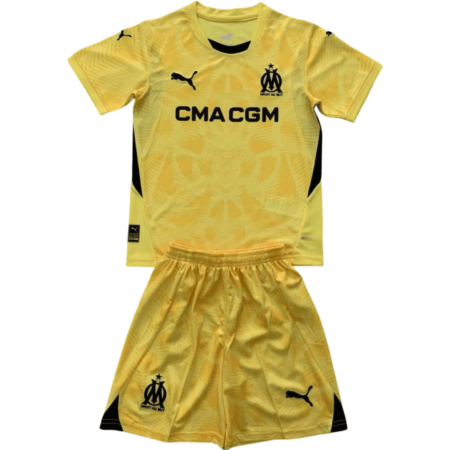 Kit Infantil Marseille Goleiro Amarela 2024/25 Unissex