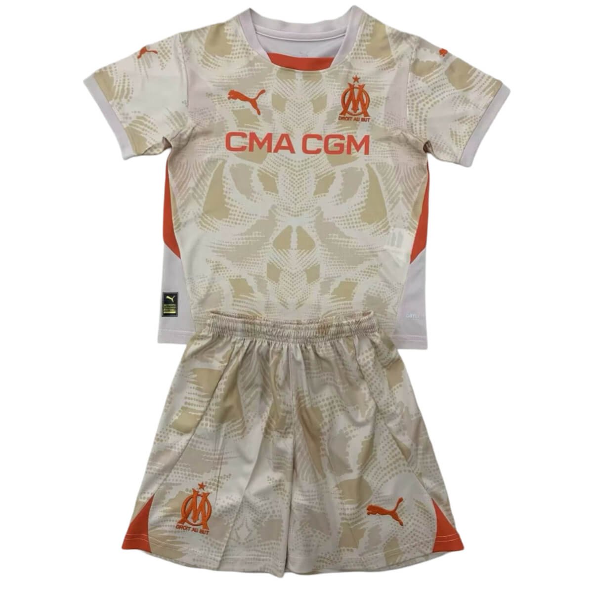 kit-infantil-marseille-goleiro-bege-2024-25-unissex Kit Infantil Marseille Bege Goleiro 2024/25 Unissex