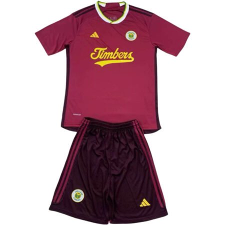 Kit Infantil Portland Timbers Terceira Vinho III 2024/25 Unissex