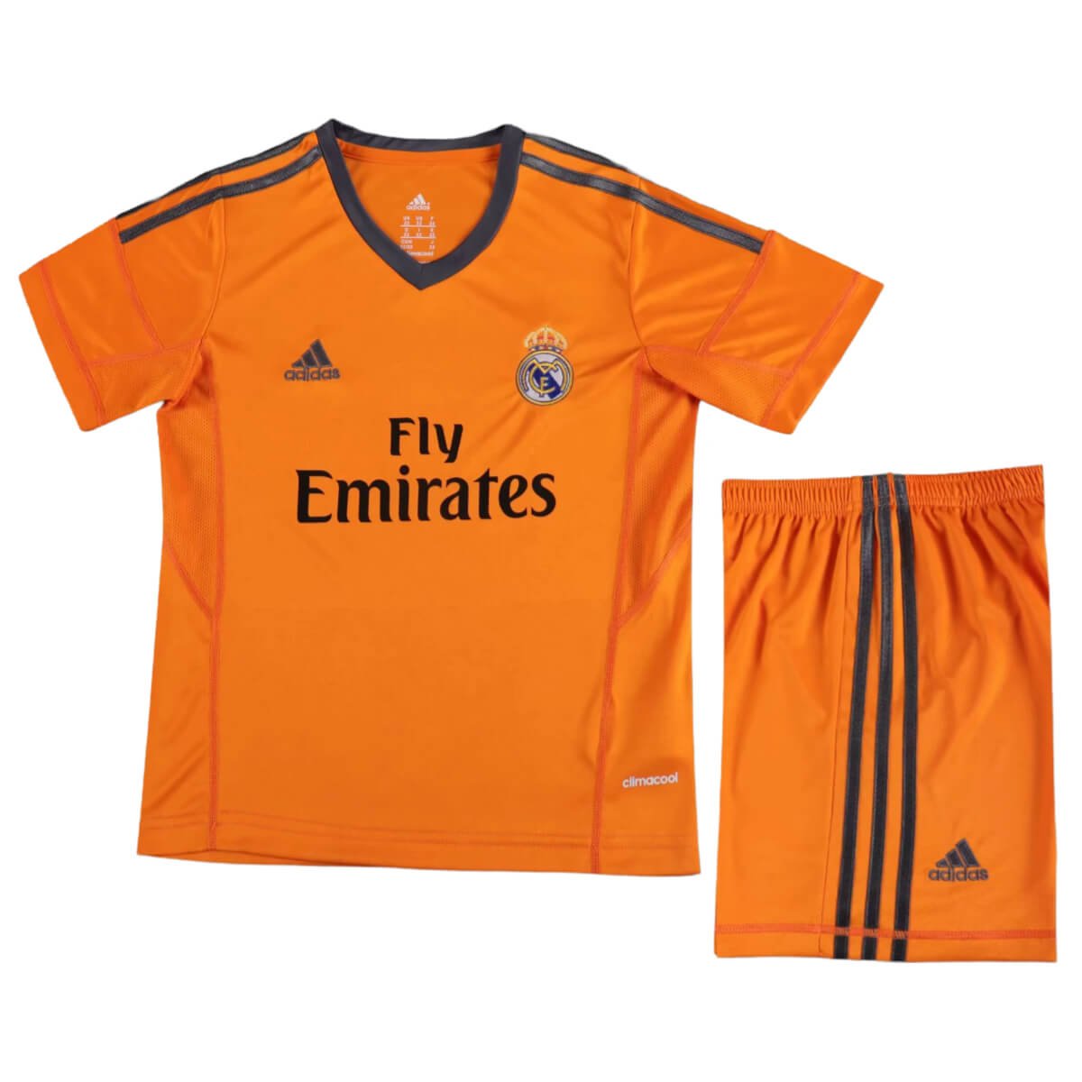 kit-infantil-real-madrid-away-laranja-2013-14-unissex Kit Infantil Real Madrid Away Laranja 2013/14 Unissex