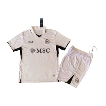 Kit Infantil Reserva Napoli Branca II 2024/25 Unissex