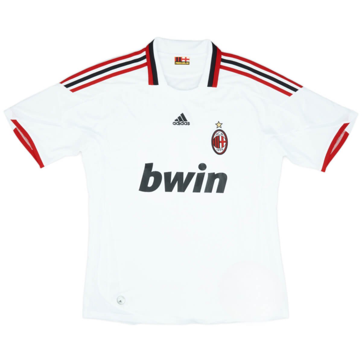 camisa-ac-milan-branca-away-2009-10-masculina Camisa AC Milan Branca Away 2009/10 Masculina