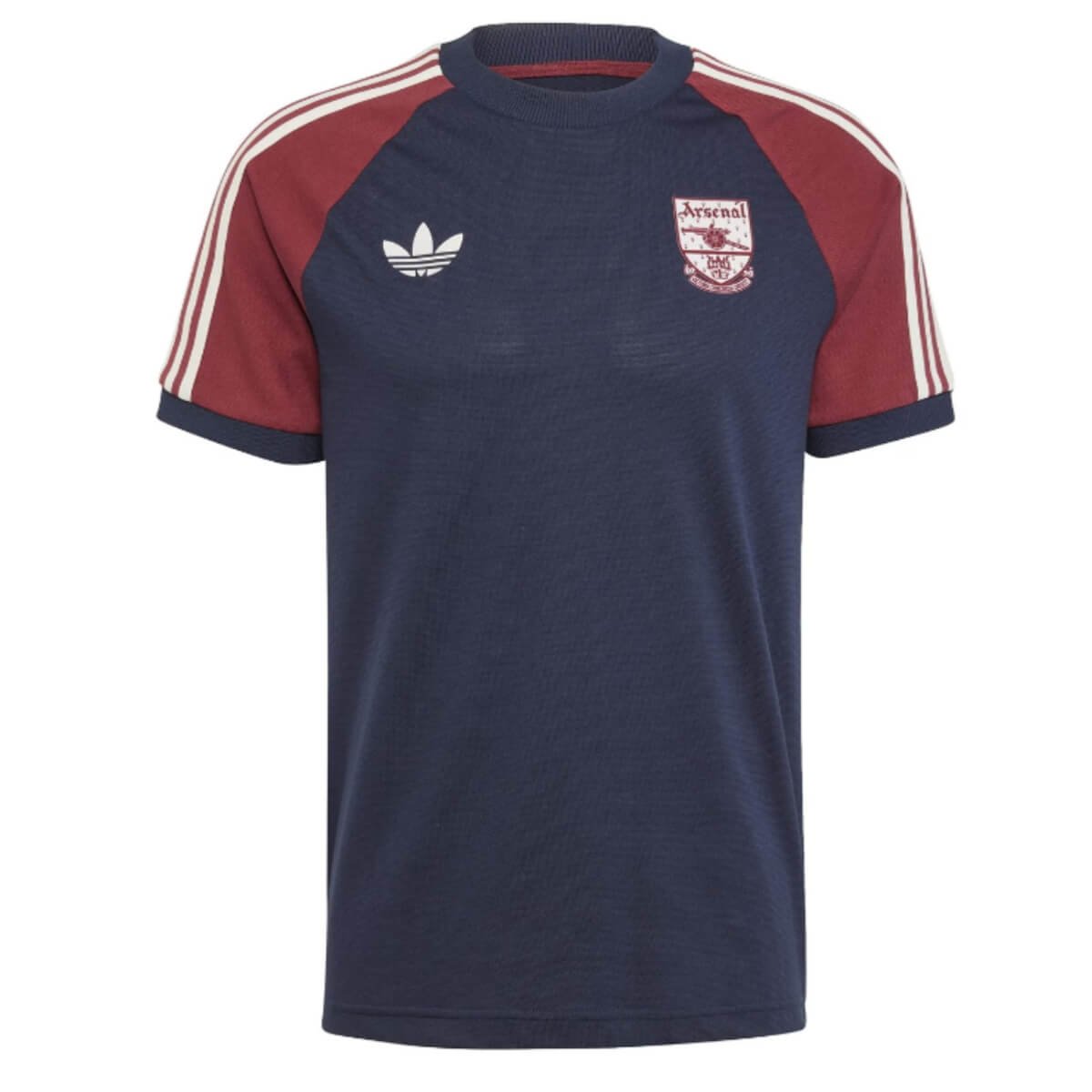 camisa-arsenal-adicolor-adidas-originals-3-stripes Camisa Arsenal Adidas Originals Adricolor Azul 2024 Masculina