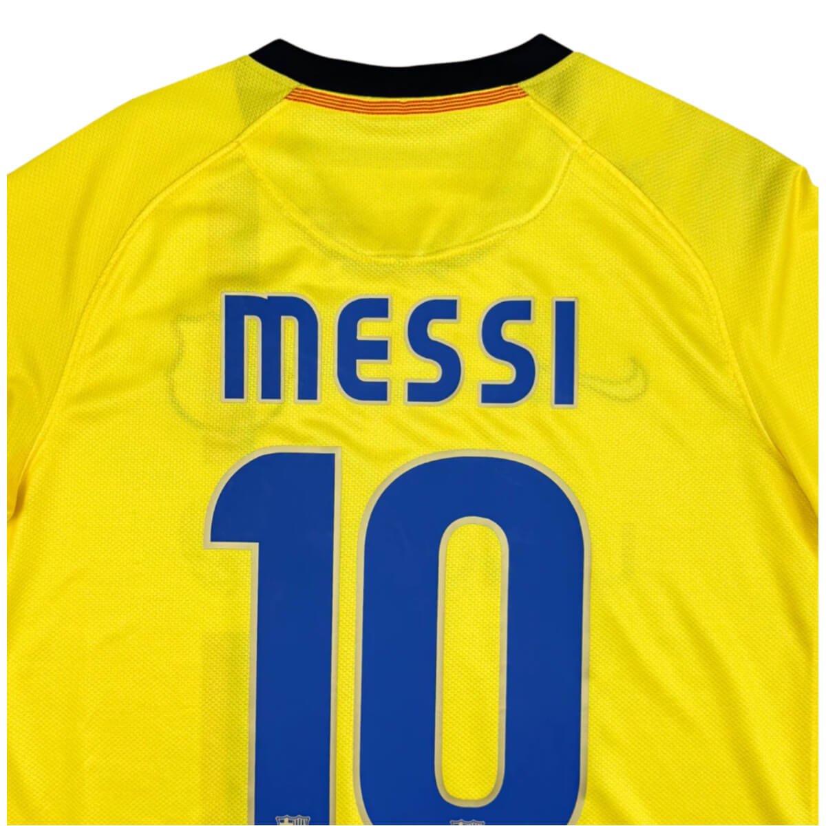 camisa-barcelona-amarela-2008-09-away-messi-10-manga-longa- Camisa Barcelona Amarela MESSI #10 2008/09 Manga Longa