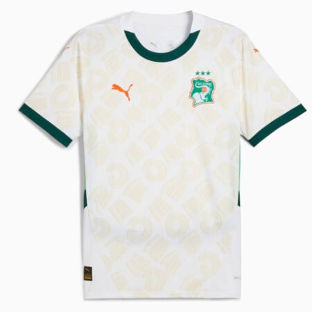 Camisa Costa do Marfim Away Bege 2024/25 Masculina
