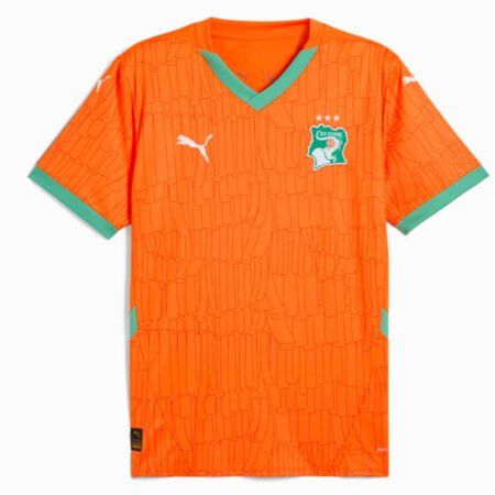 Camisa Costa do Marfim Home Laranja 2024/25 Masculina