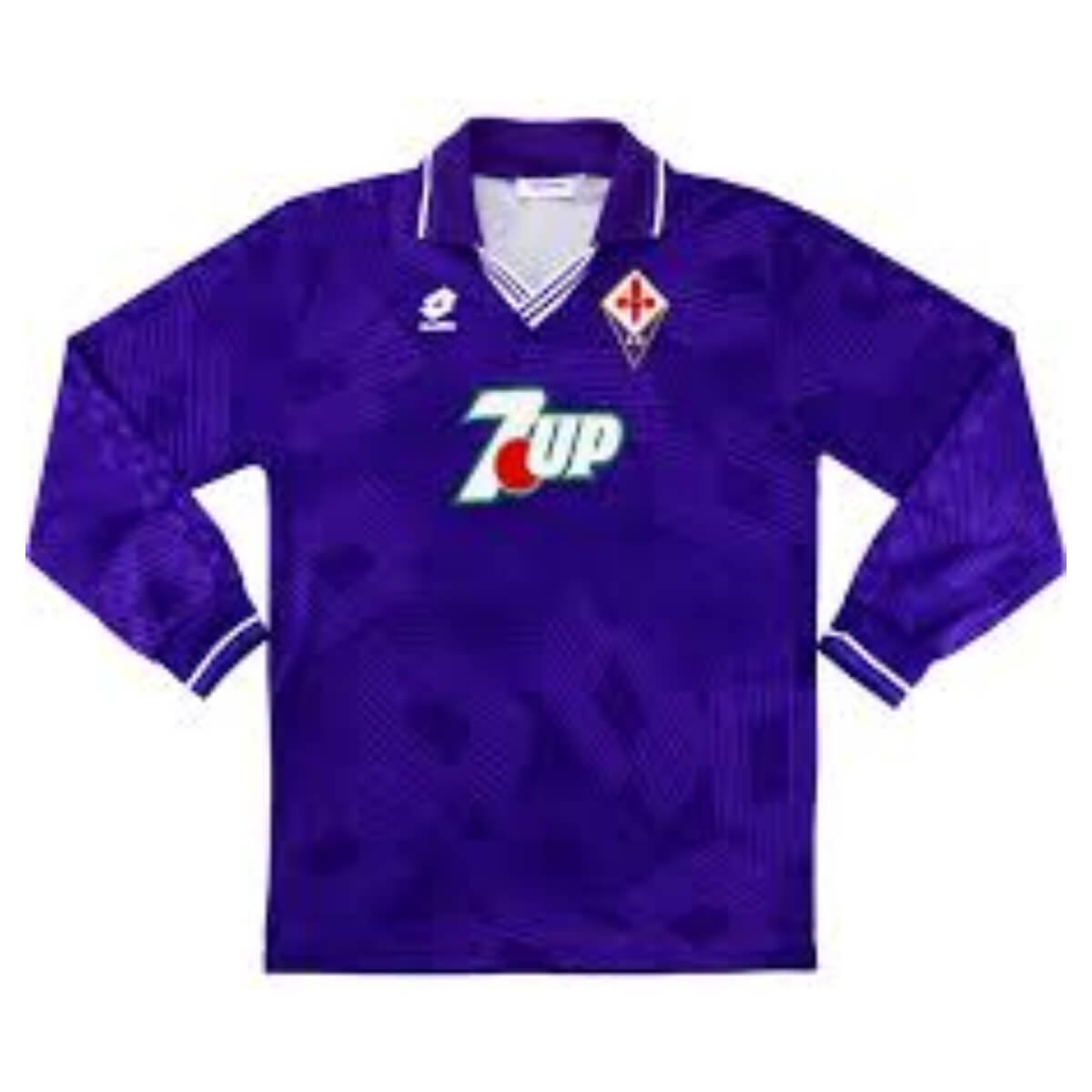 camisa-fiorentina-home-roxo-1992-94-manga-longa Camisa Fiorentina Nitendo Roxo Home Manga Longa 1998