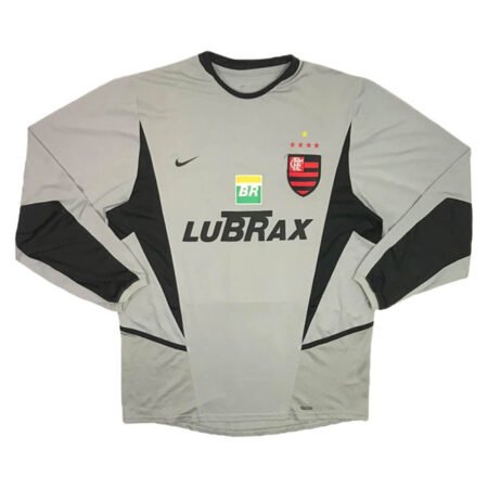 Camisa Flamengo Cinza Goleiro 2003 Lubrax Manga Longa
