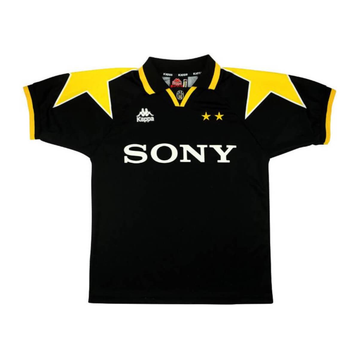 camisa-juventus-preta-third-sony-1995-masculina Camisa Juventus Preta Third Sony 1995 Retrô Masculina