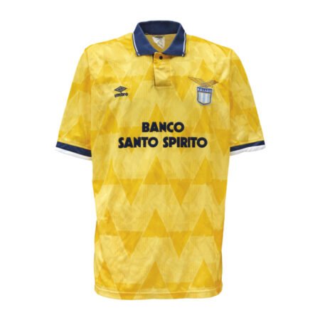 Camisa Lazio Amarela Away 1991 Masculina