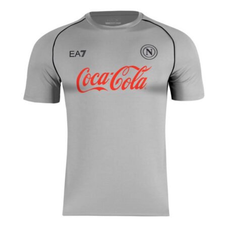 Camisa Napoli Cinza Treino Coca Cola 2024 Masculina