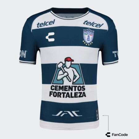 Camisa Pachuca do México Azul Titular 2024/25 Masculina