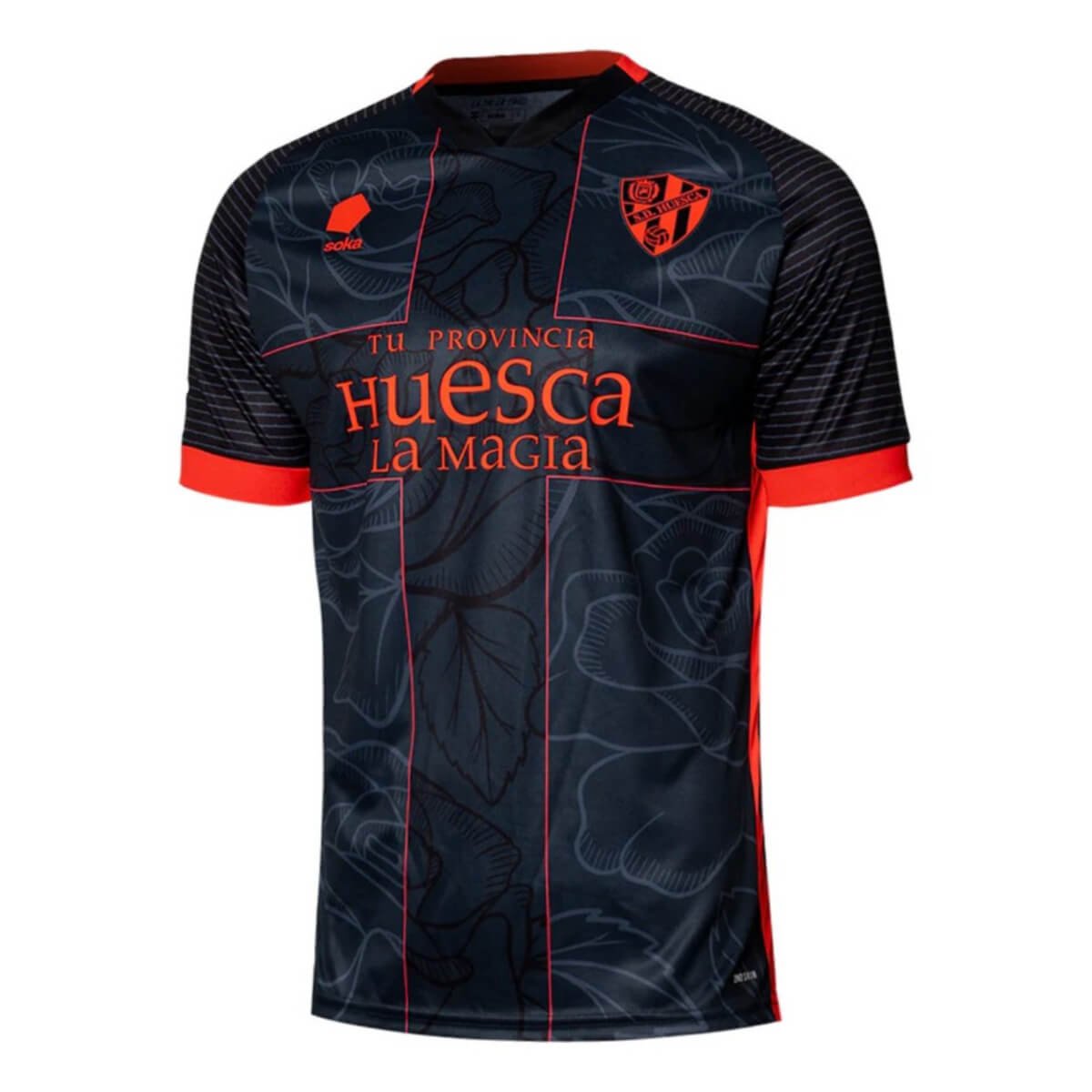camisa-sd-huesca-preta-third-2024-25-masculina Camisa SD Huesca Preta Third 2024/25 Masculina