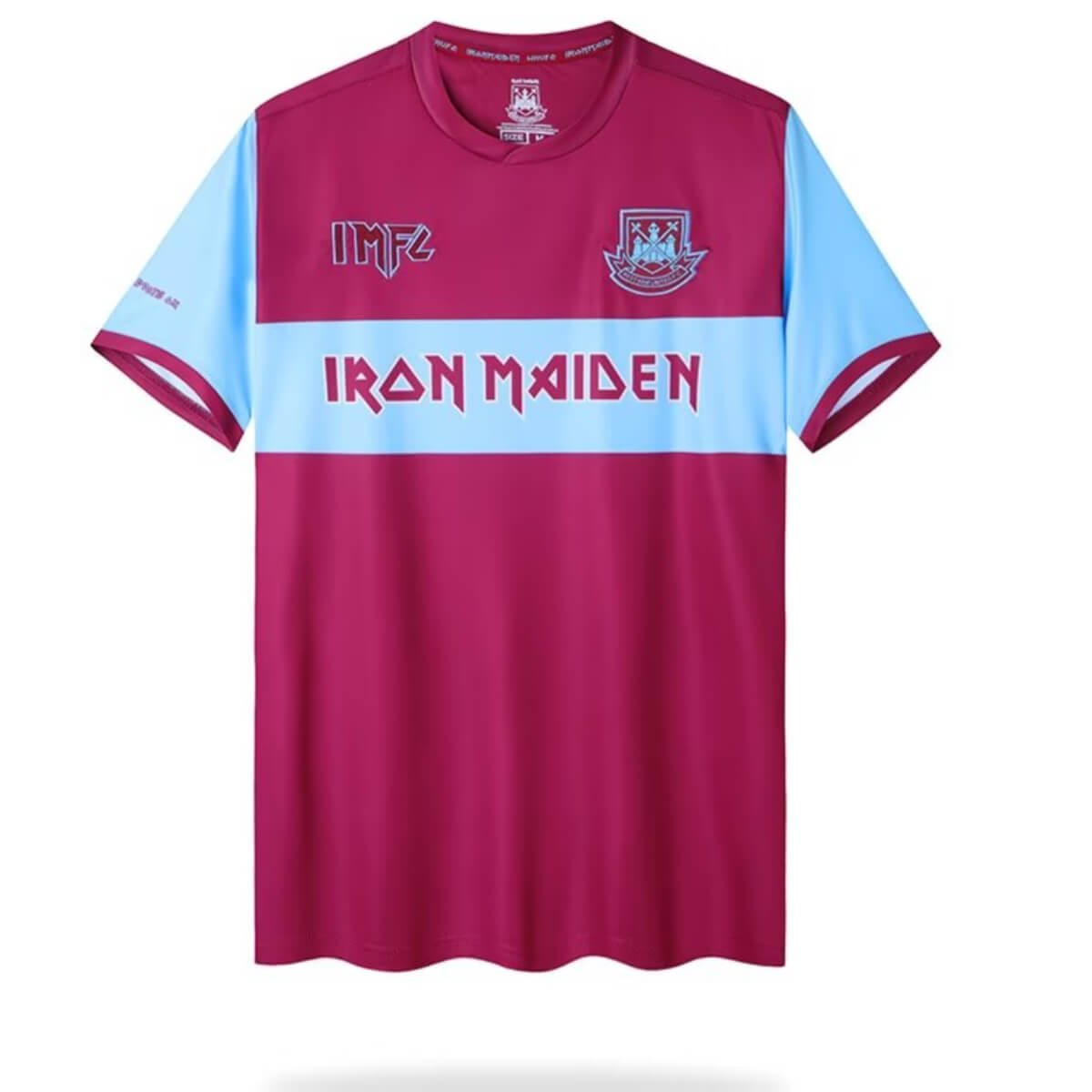 camisa-west-ham-iron-maidem-vermelha-azul-masculina Camisa West Ham Iron Maidem Vermelha Masculina