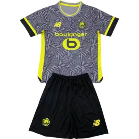 Kit Infantil Lille Losc Cinza Third 2024/25 Unissex
