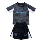 Kit Infantil Bayer Leverkusen Preta Third 2024/25 Unissex
